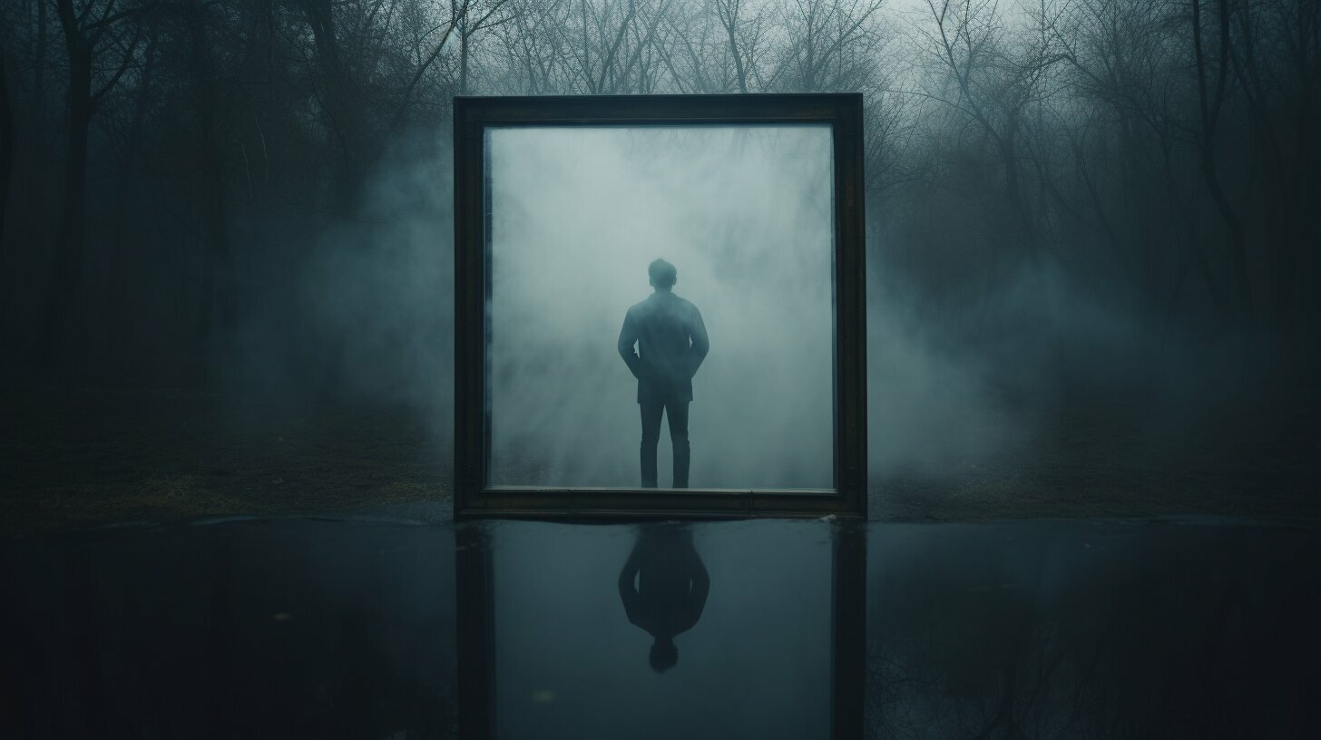 Looking in a mirror in a lucid dream